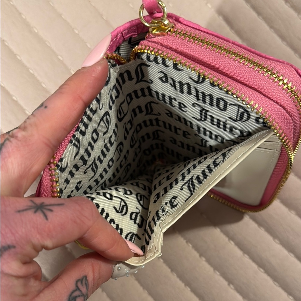 Juicy Couture Pink Embossed Wallet - Picture 9 of 9